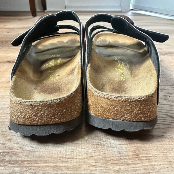 Mens Classic Birkenstock Milano Black Leather Sandals Size US 12 EU 45 - Picture 11 of 12